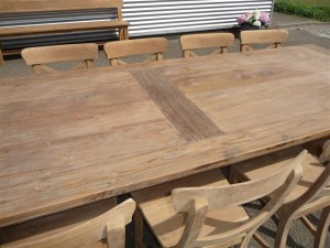 Teaktisch altes holz